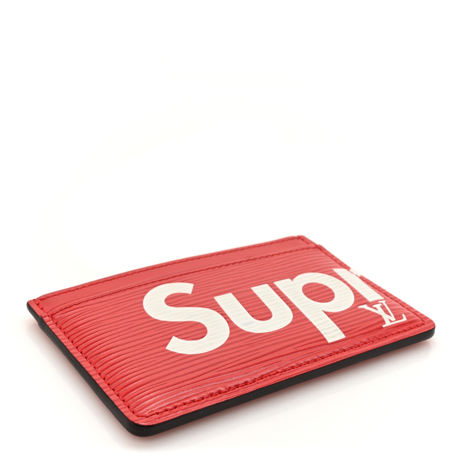 Louis Vuitton X SUPREME Epi Card Holder Red 4 of 11