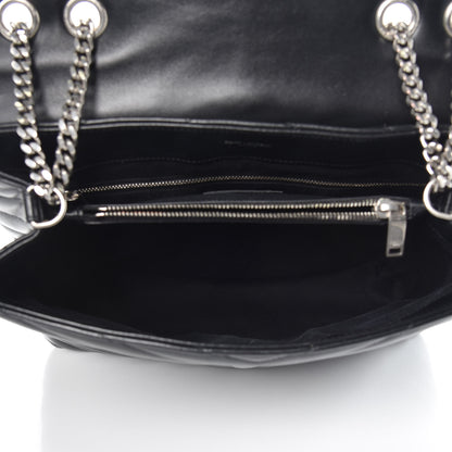 Saint Laurent Calfskin Y Quilted Monogram Medium Loulou Chain Satchel Black 4 of 12