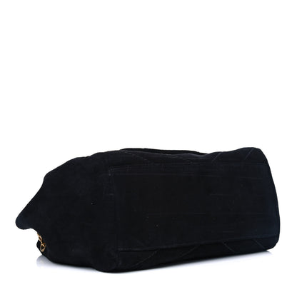 Saint Laurent Suede Chevron Monogram Small Nolita Black 3 of 8