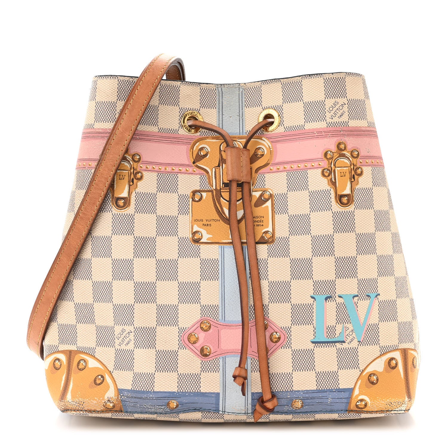 Louis Vuitton Damier Azur Summer Trunks Neonoe 1 of 14