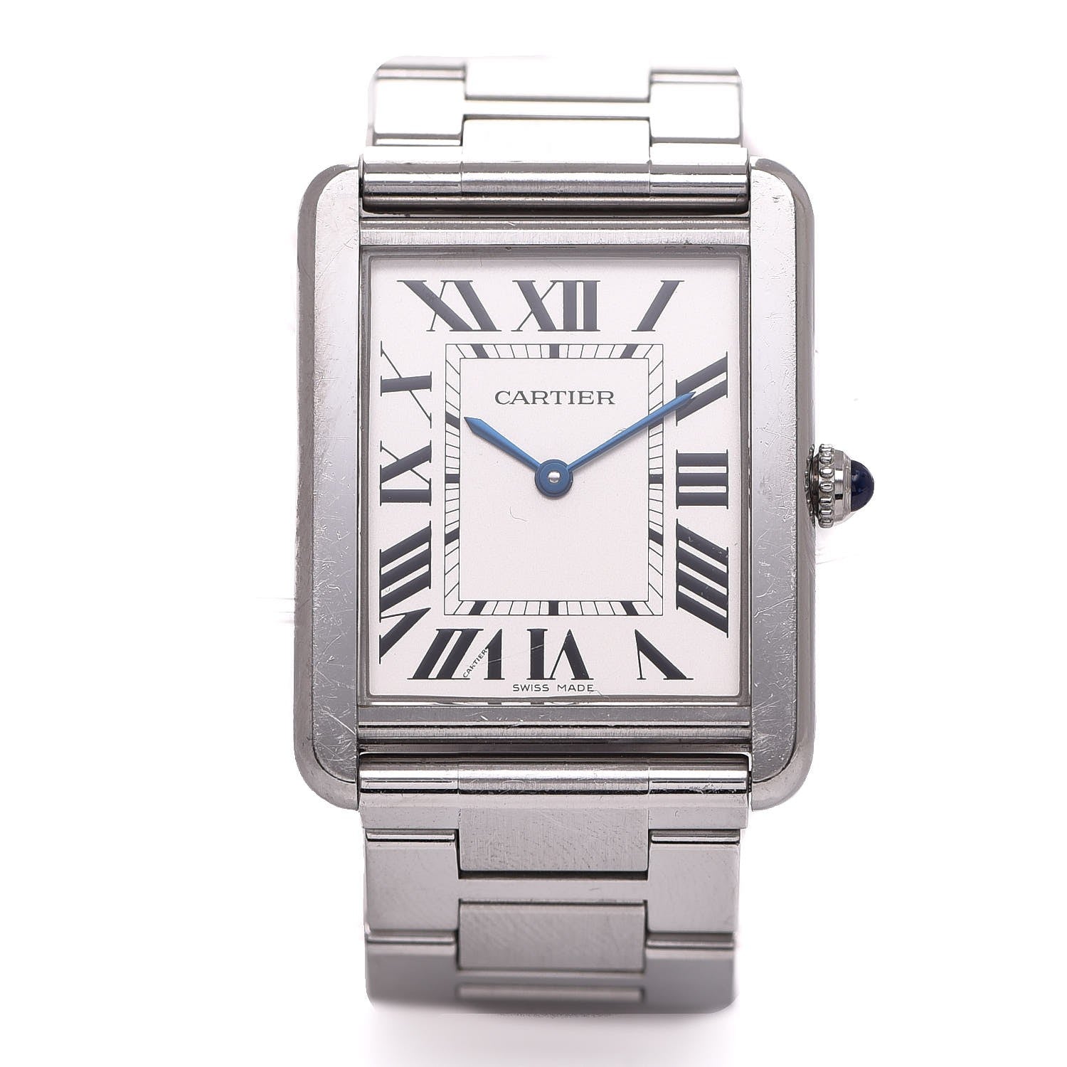 Cartier Stainless Steel 27mm Tank Solo Quartz Watch 1 of 5