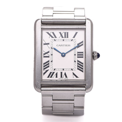 Cartier Stainless Steel 27mm Tank Solo Quartz Watch 1 of 5