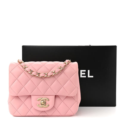 Chanel Lambskin Quilted Mini Square Flap Light Pink 11 of 11