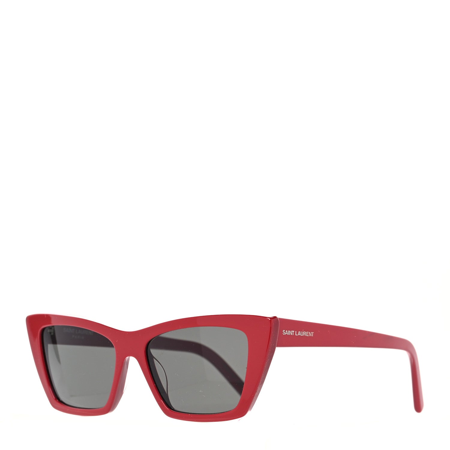 Saint Laurent Mica SL 276 Acetate Cat Eye Sunglasses Red 1 of 7