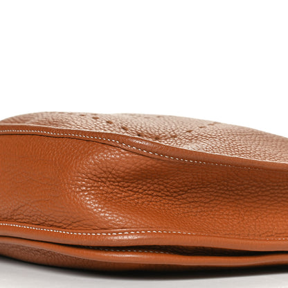 Hermes Taurillon Clemence Evelyne III GM Gold 8 of 8
