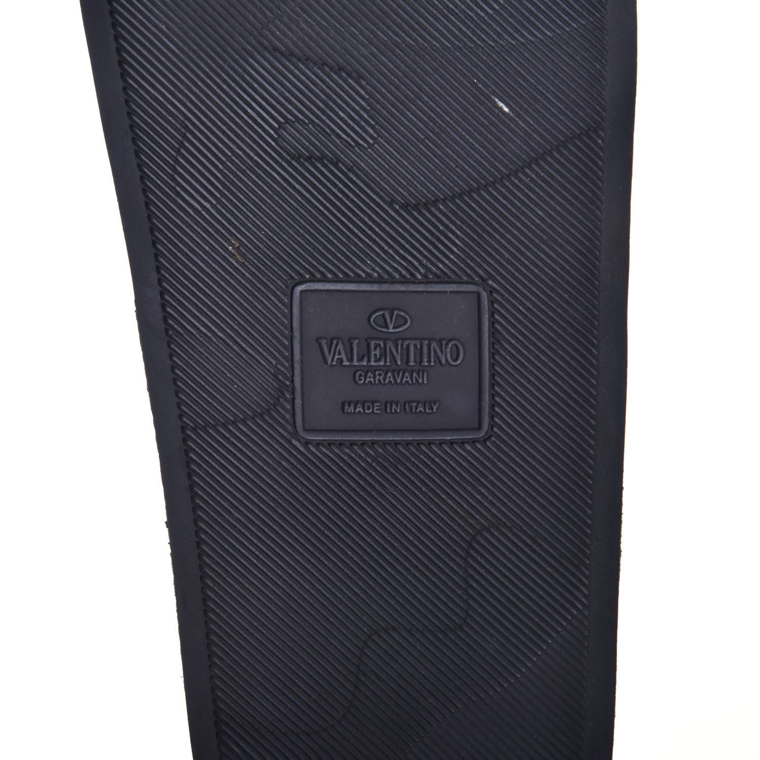 Valentino Garavani Rubber VLTN Pool Slide Sandals 39 Black 6 of 8