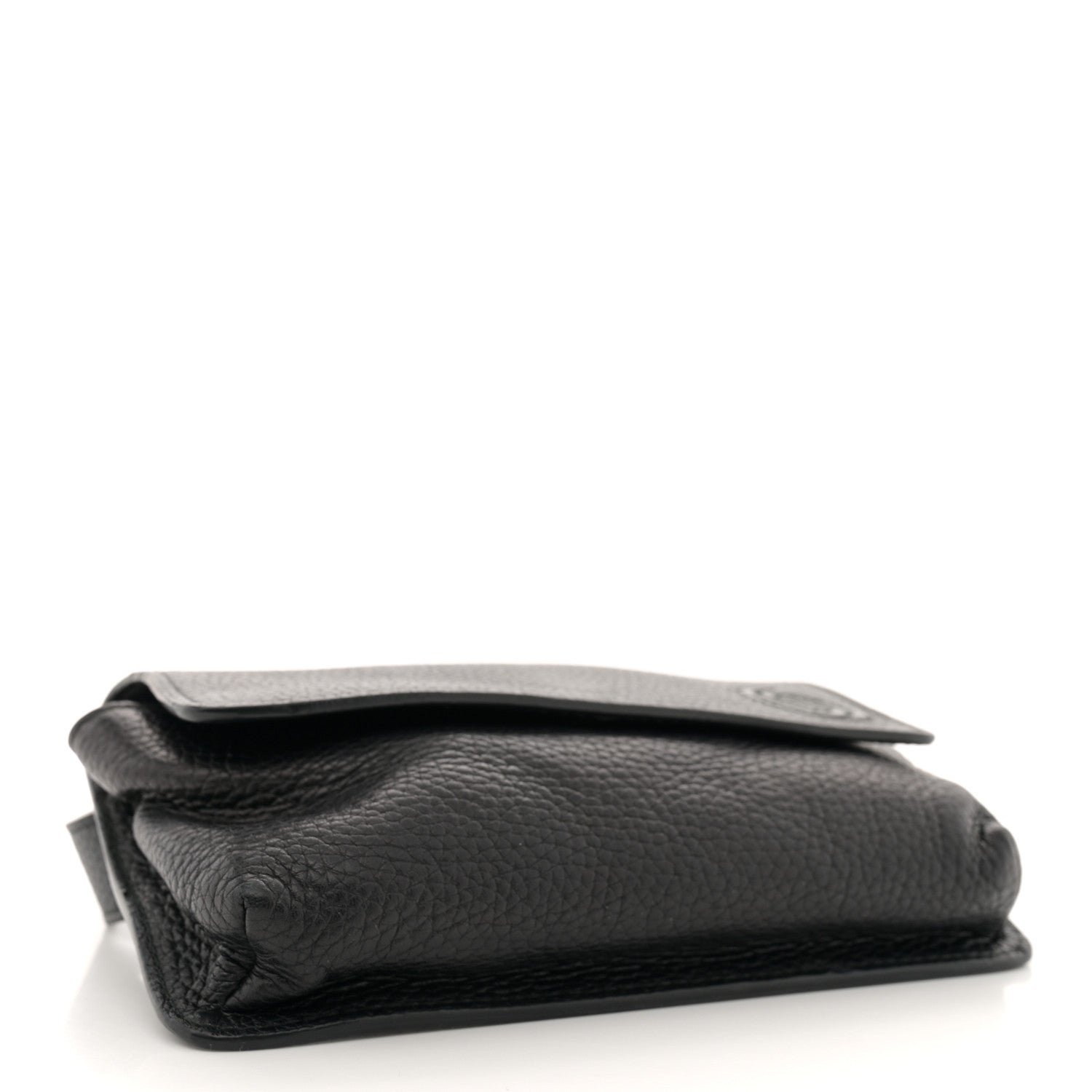 Gucci Pebbled Calfskin Soho Flap Belt Bag Black 4 of 13