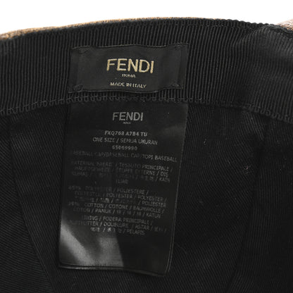 Fendi Glazed Fabric FF Baseball Hat Tobacco 8 of 8