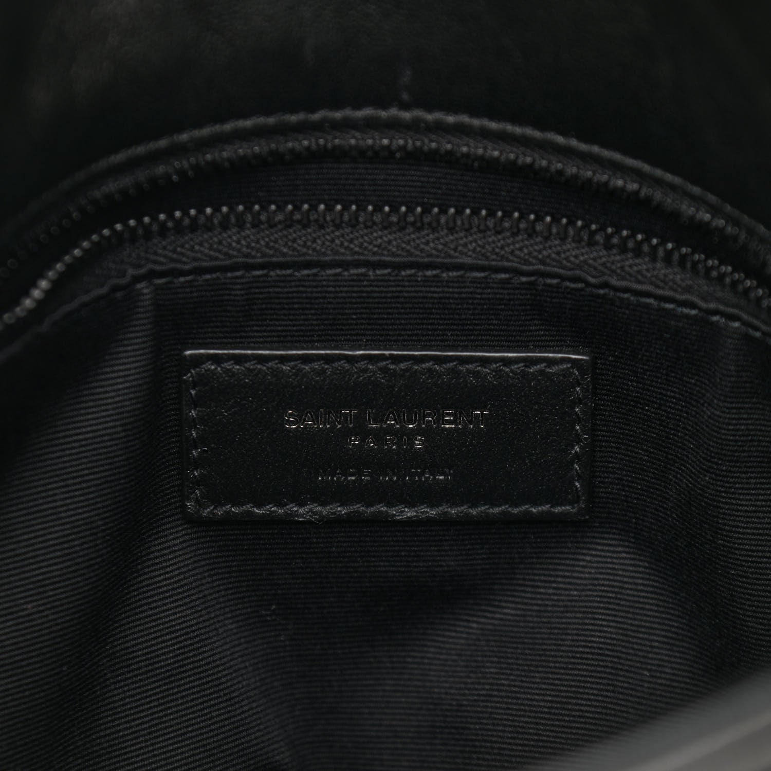 Saint Laurent Lambskin Quilted Small Loulou Puffer Monogram Chain Satchel Black 5 of 10