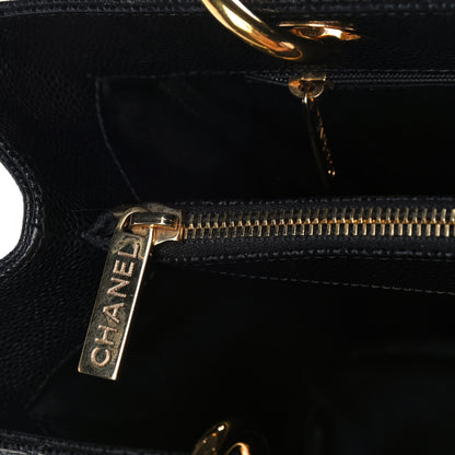 Chanel Caviar Quilted Grand Shopping Tote GST Black 7 of 15