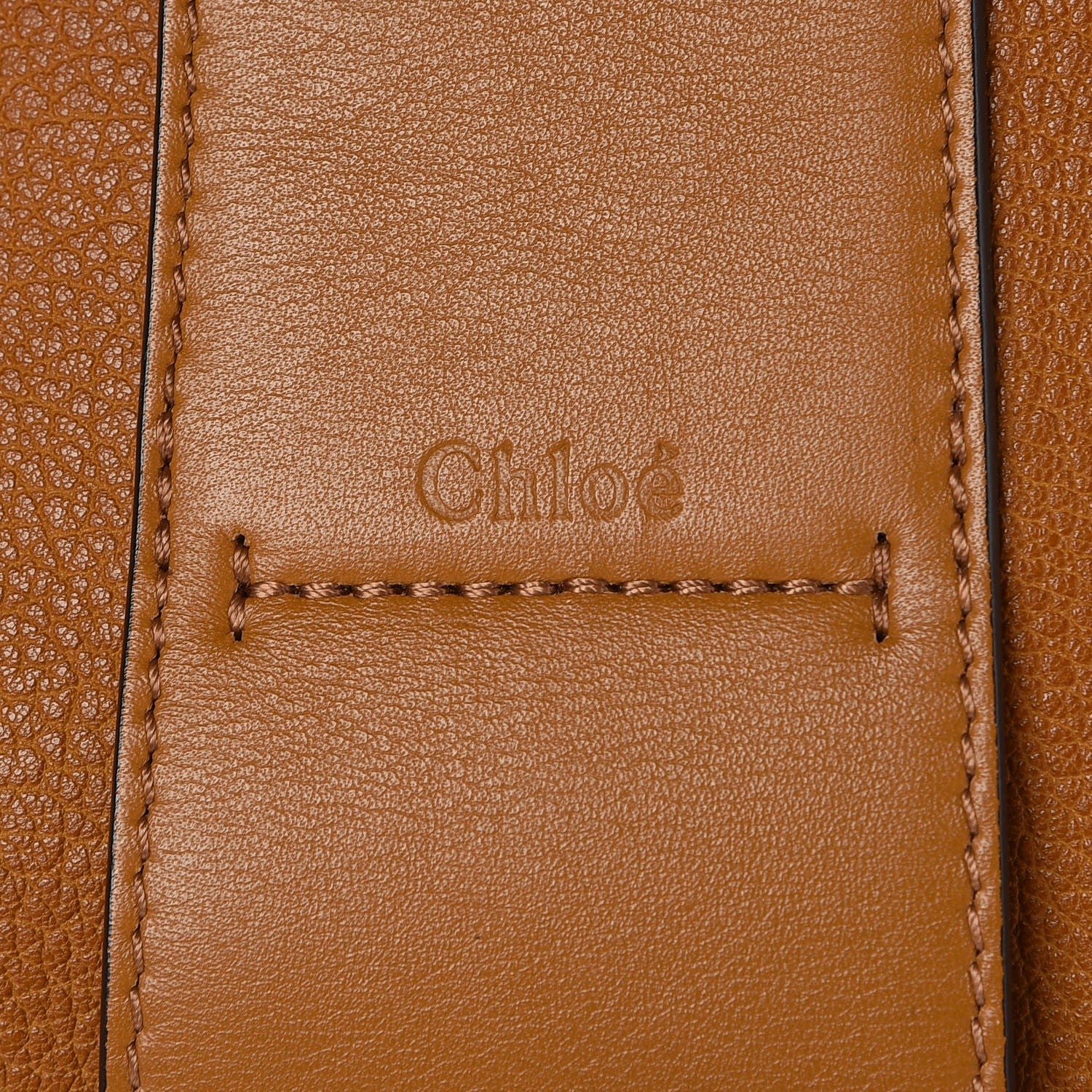 Chloe Grained Lambskin Medium Lexa Shoulder Bag Mustard Brown 7 of 16
