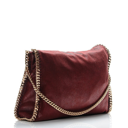 Stella McCartney Faux Leather Small Shaggy Deer Falabella Plum 3 of 8