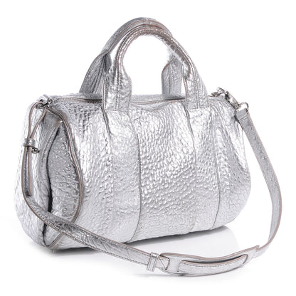 Alexander Wang Pebbled Leather Rocco Duffel Rhodium 3 of 6