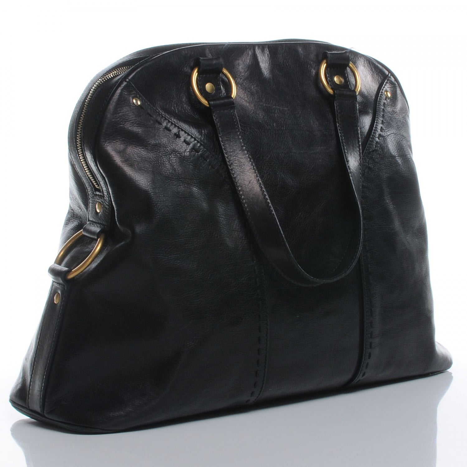 Saint Laurent Leather Large Muse Black 3 of 11