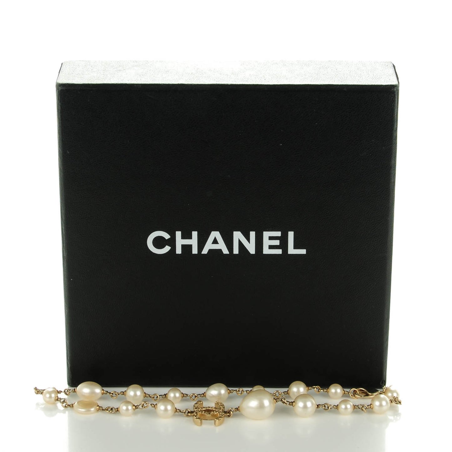Irregular Pearl CC Short Necklace Gold