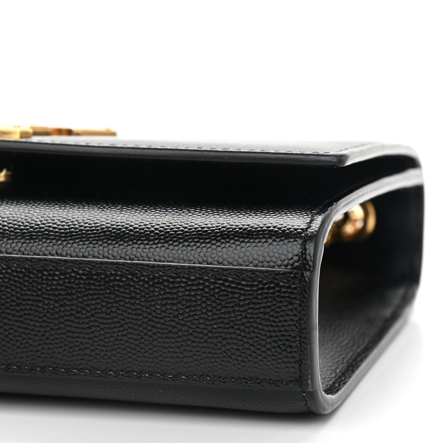 Saint Laurent Grain De Poudre Small Monogram Kate Satchel Black 10 of 11