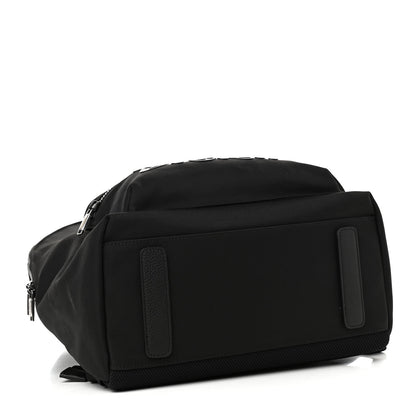Christian Dior X KAWS Nylon Calfskin Logo Backpack Black 3 of 8
