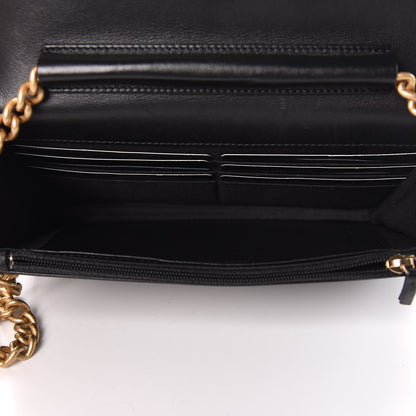 Chanel Caviar Quilted Boy Wallet On Chain WOC Black 7 of 15