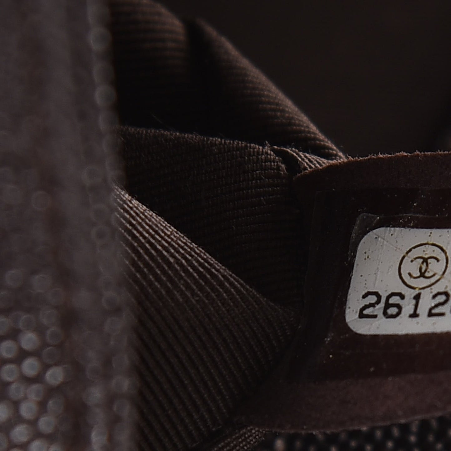 Caviar Chevron Quilted Medium Boy Flap Dark Brown