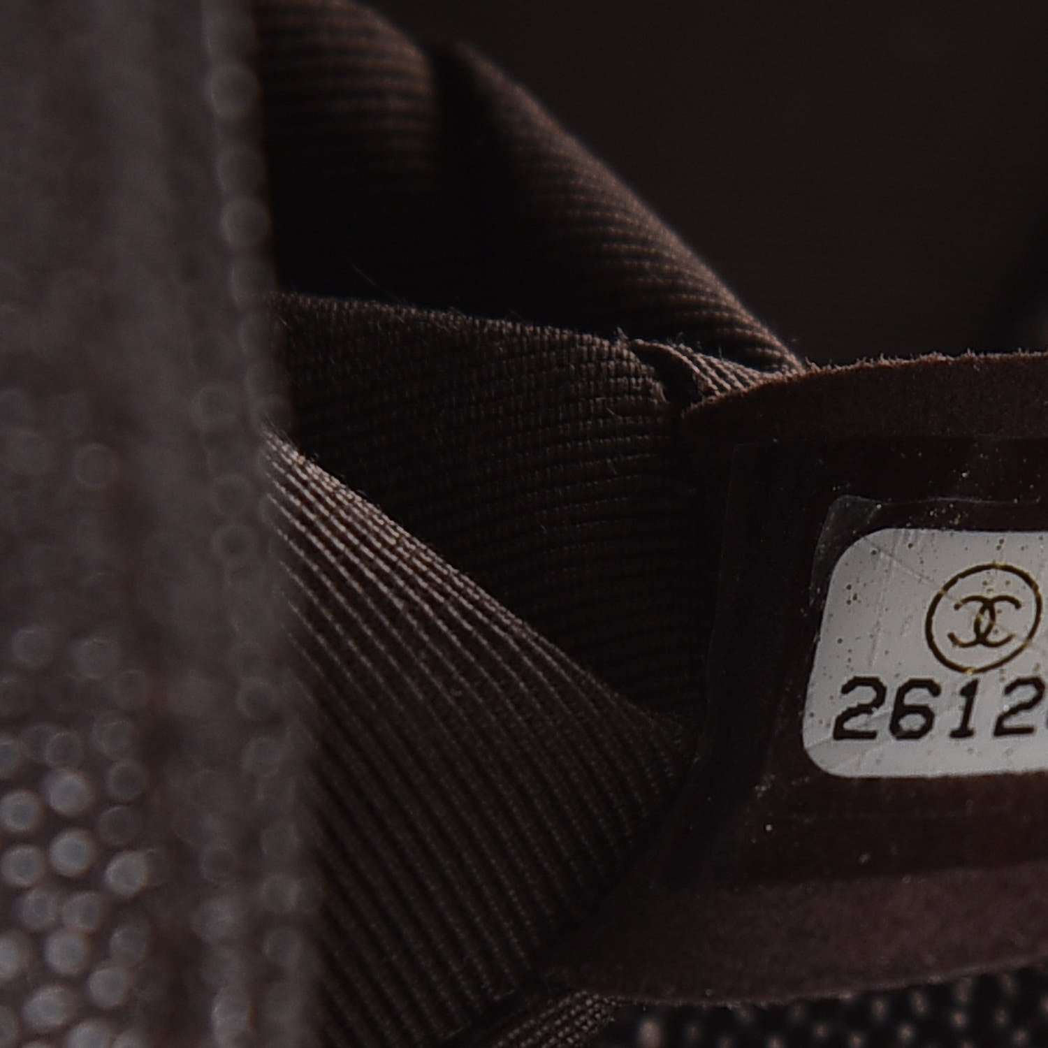 Chanel Caviar Chevron Quilted Medium Boy Flap Dark Brown 7 of 9