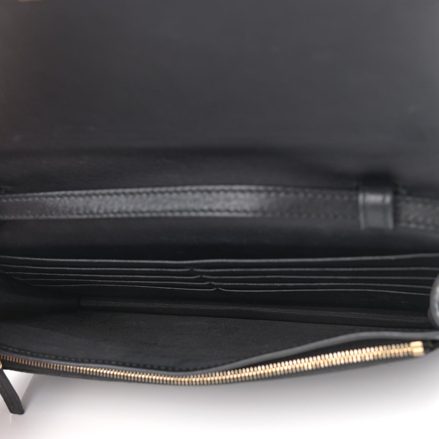 Microguccissima Crossbody Wallet Black