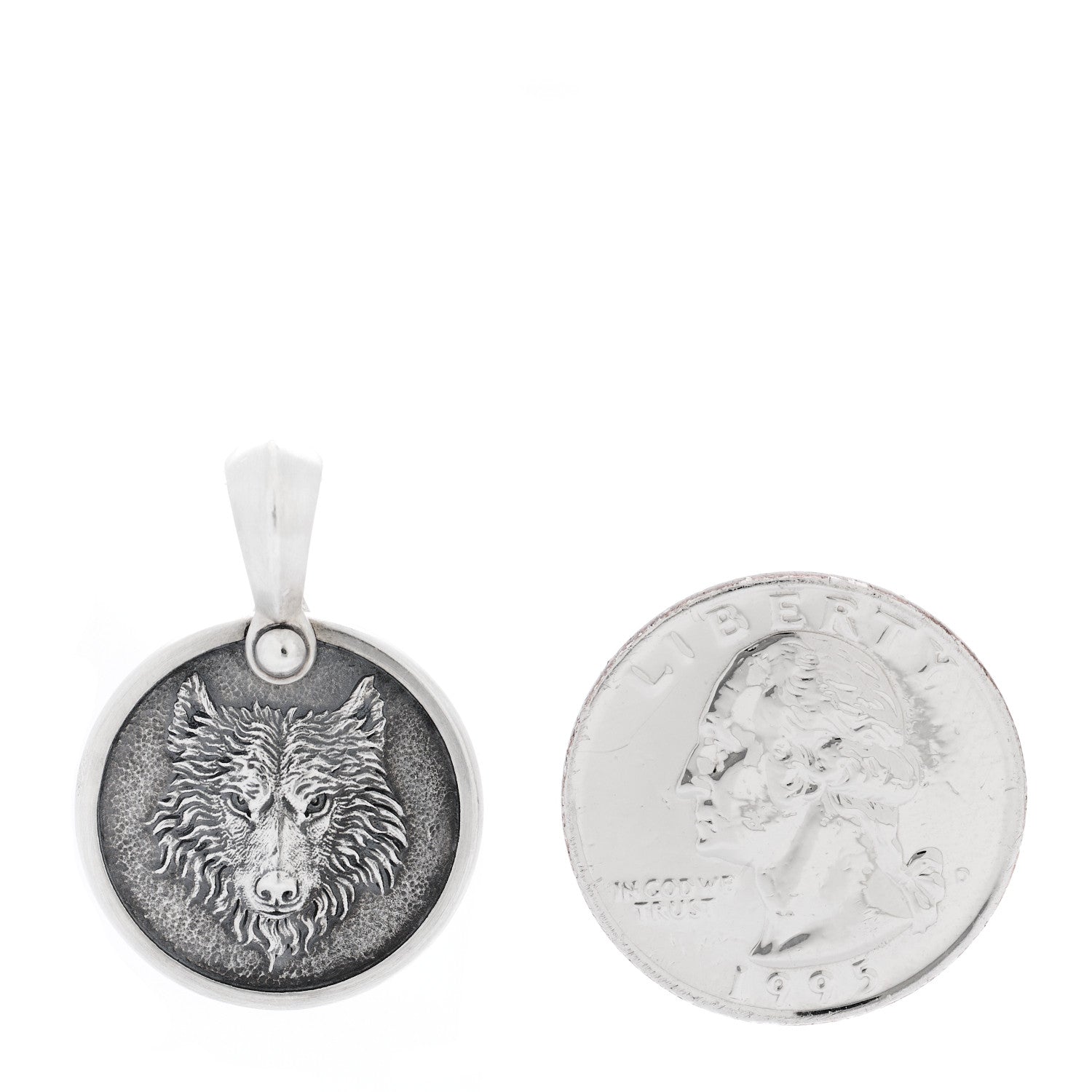 David Yurman Sterling Silver Petrvs Wolf Amulet Pendant 2 of 4