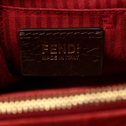 Fendi Vitello Elite Regular 2Jours Tote Rosso Scuro Ciliegia 5 of 11
