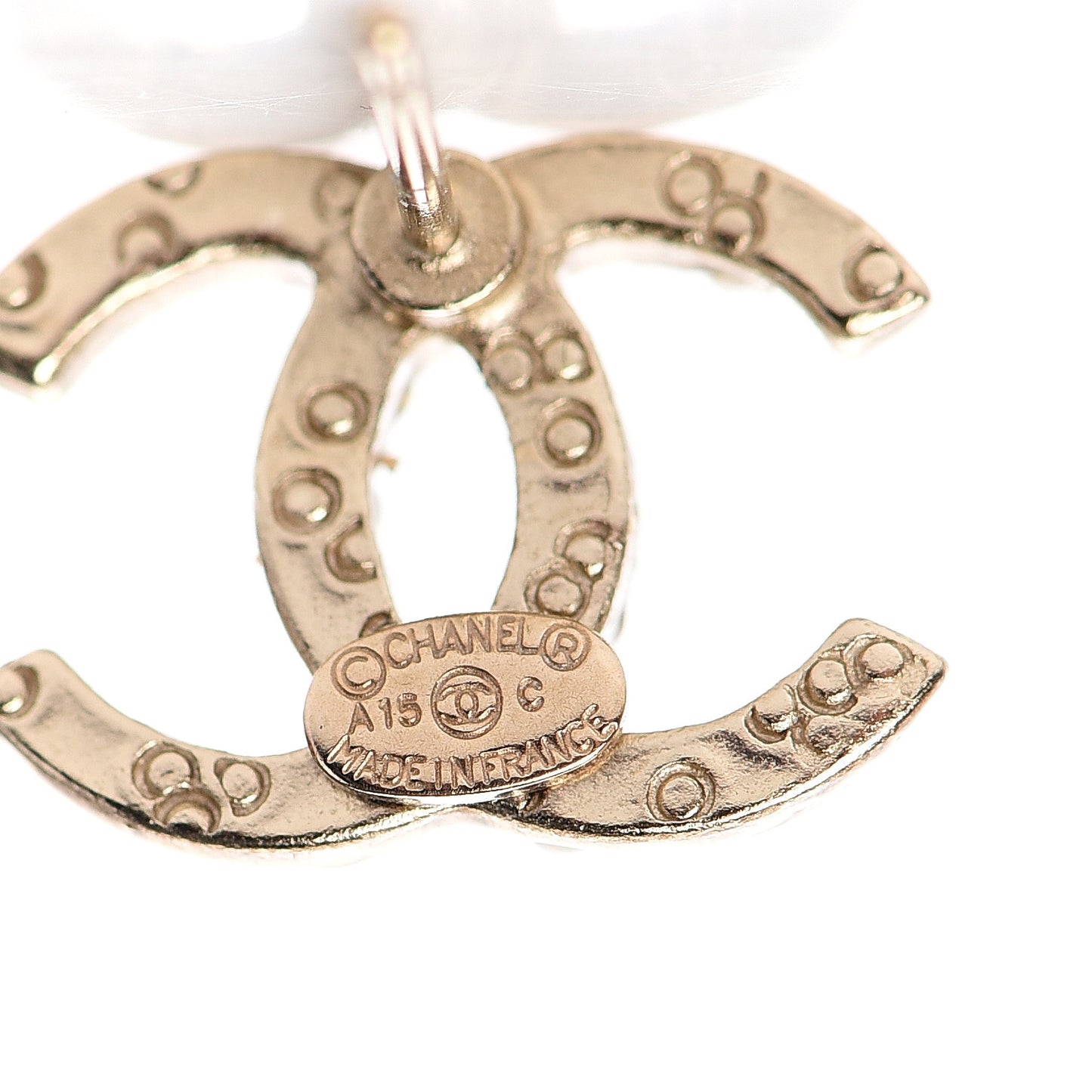 Pearl CC Earrings Gold