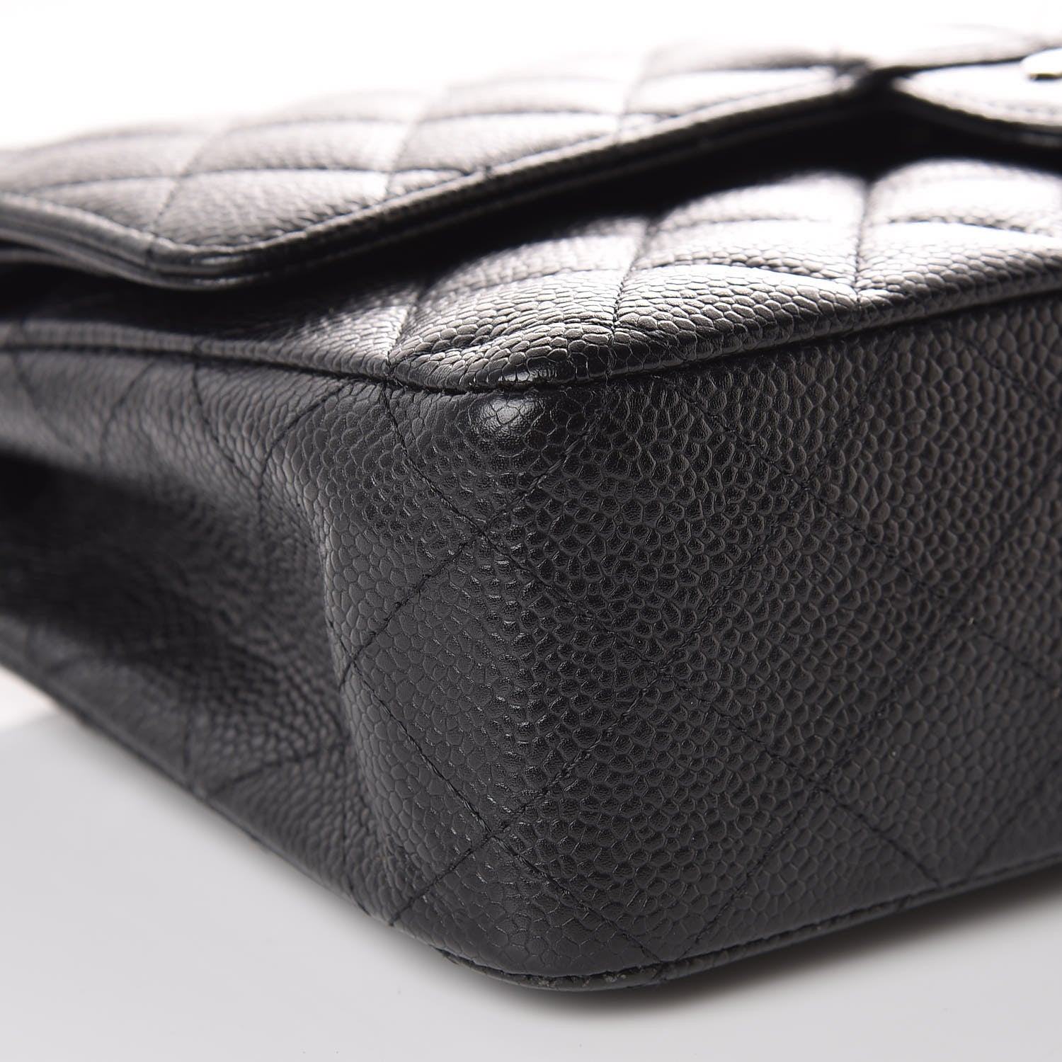 Chanel Caviar Quilted Medium Double Flap Black 10 of 11