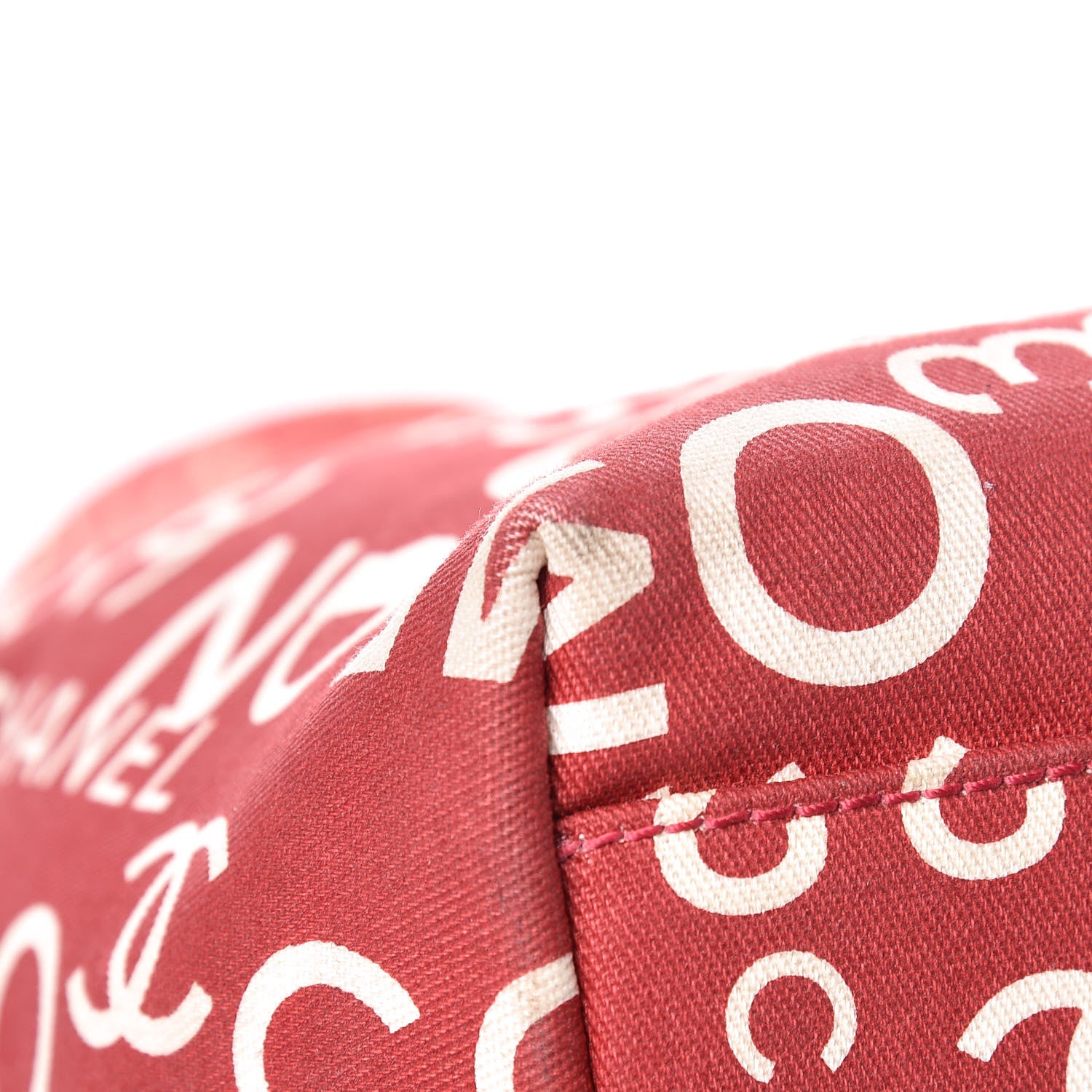 Chanel Canvas 31 Rue Cambon Beach Tote Red 11 of 17