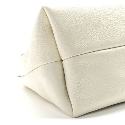 Gucci Grained Calfskin Softbit Medium Shoulder Bag White 8 of 9