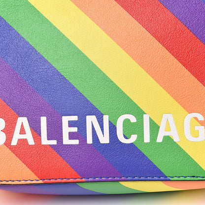 Balenciaga Smooth Calfskin Rainbow Logo XS Ville Camera Bag Multicolor 12 of 12