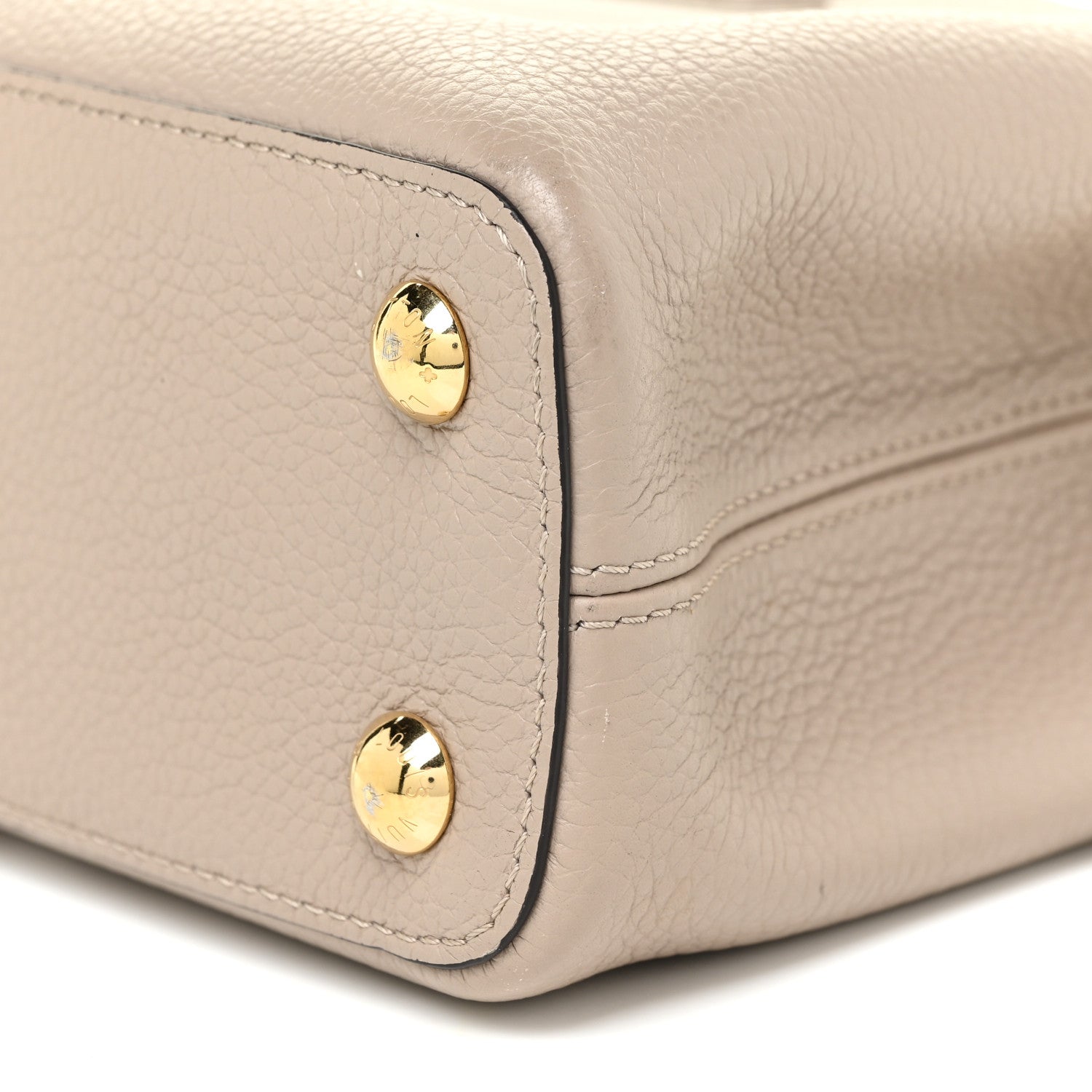 Louis Vuitton Taurillon Capucines BB Galet 10 of 13