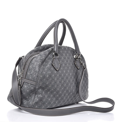 Dolce & Gabbana Woven Calfskin Miss Biz Bowler Grey 3 of 11