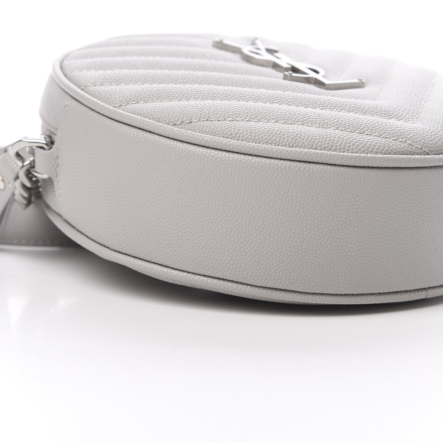Grain De Poudre Matelasse Chevron Quilted Round Vinyle Camera Bag Souris