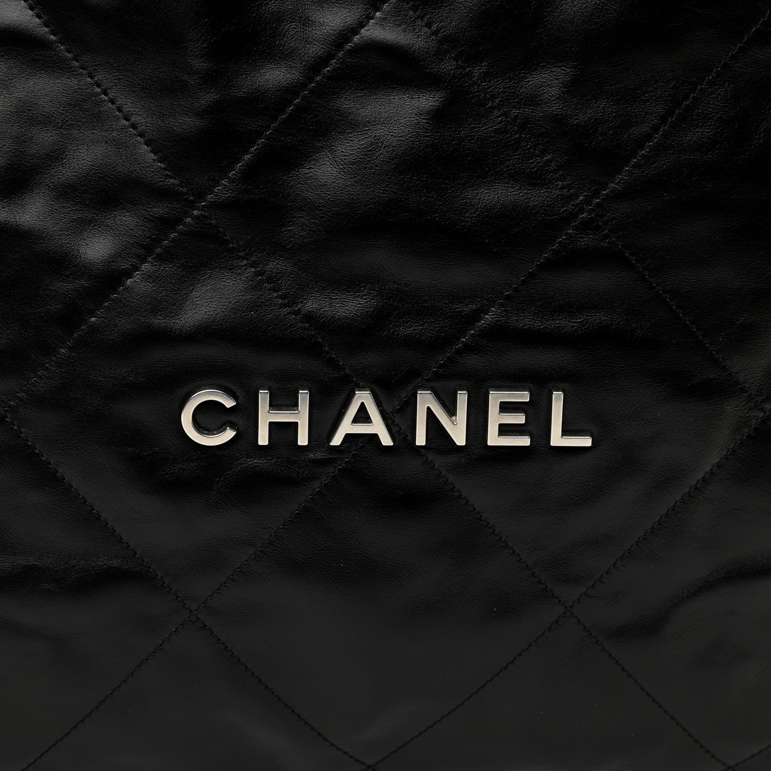 Chanel Shiny Calfskin Quilted Chanel 22 Black 7 of 10