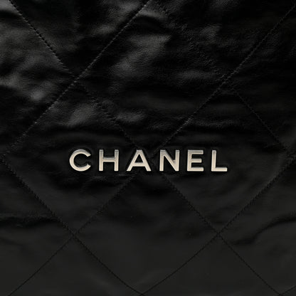 Chanel Shiny Calfskin Quilted Chanel 22 Black 7 of 10