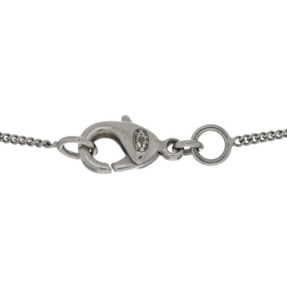 Chanel Baguette Crystal CC Necklace Silver 4 of 4