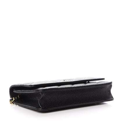 Chanel Caviar Quilted Wallet On Chain WOC Black 4 of 10
