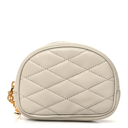 Saint Laurent Lambskin Quilted Lolita Cosmetic Pouch Crema Soft 1 of 9