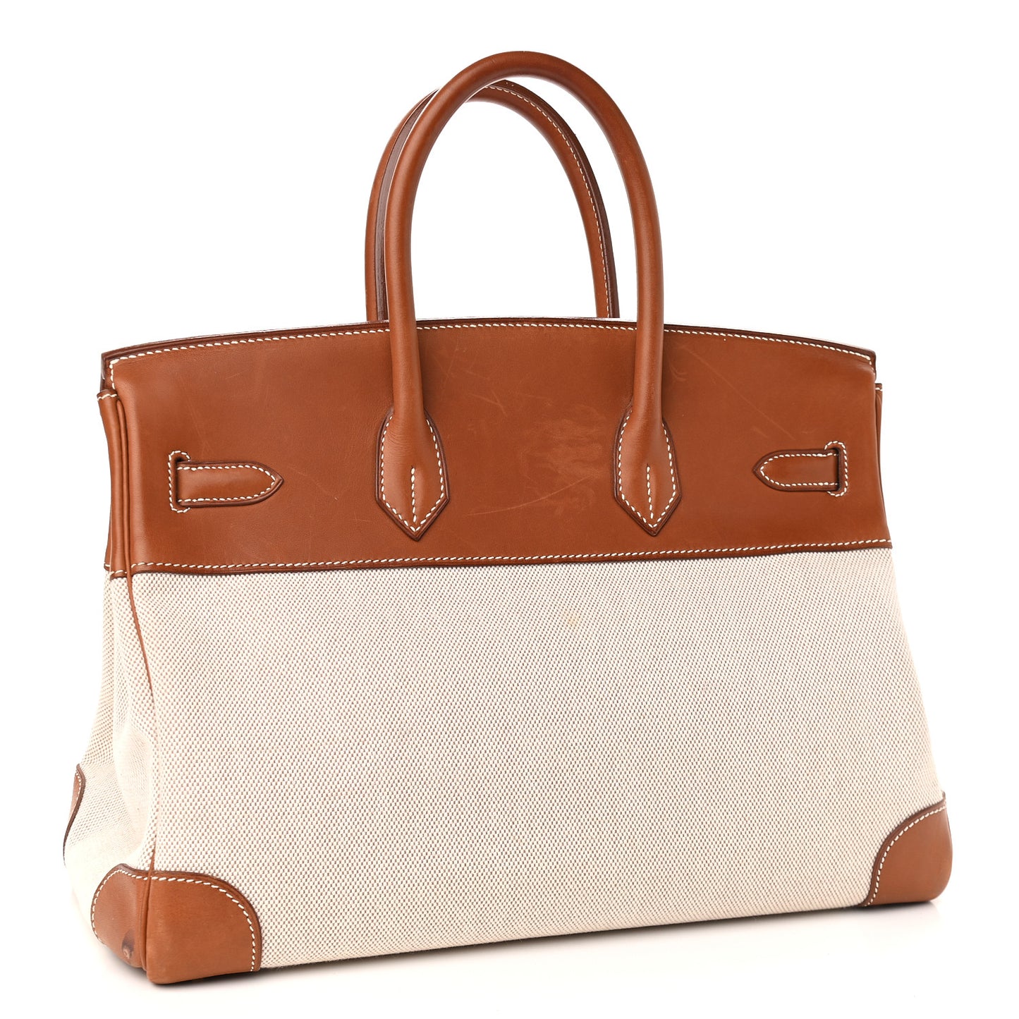 Toile Barenia Birkin 35 Fauve