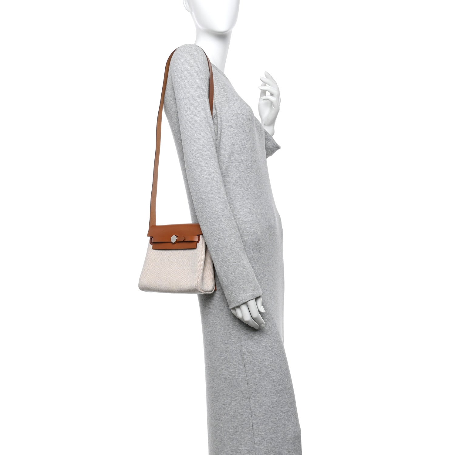 Hermes Military Toile Vache Hunter Herbag Zip Retourne 20 Ecru Beige Fauve 2 of 11