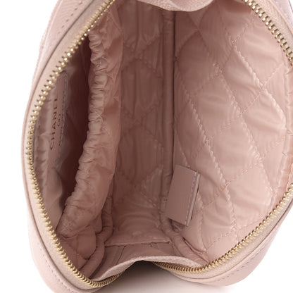 Chanel Caviar Quilted Small Curvy Pouch Cosmetic Case Light Pink 5 of 8