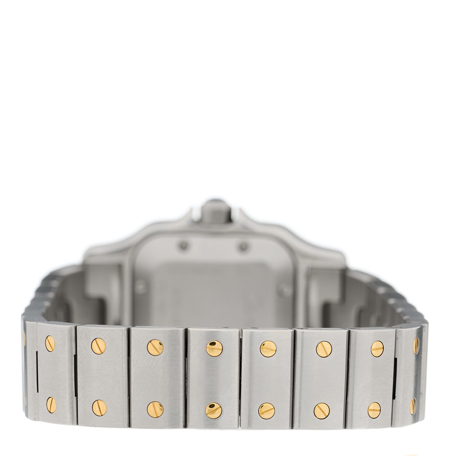 Cartier Stainless Steel 18K Yellow Gold 24mm Santos De Cartier Galbee Automatic Watch 3 of 4