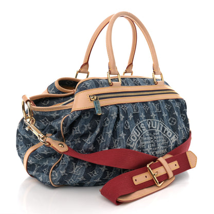 Louis Vuitton Denim Raye Cabas GM 3 of 14