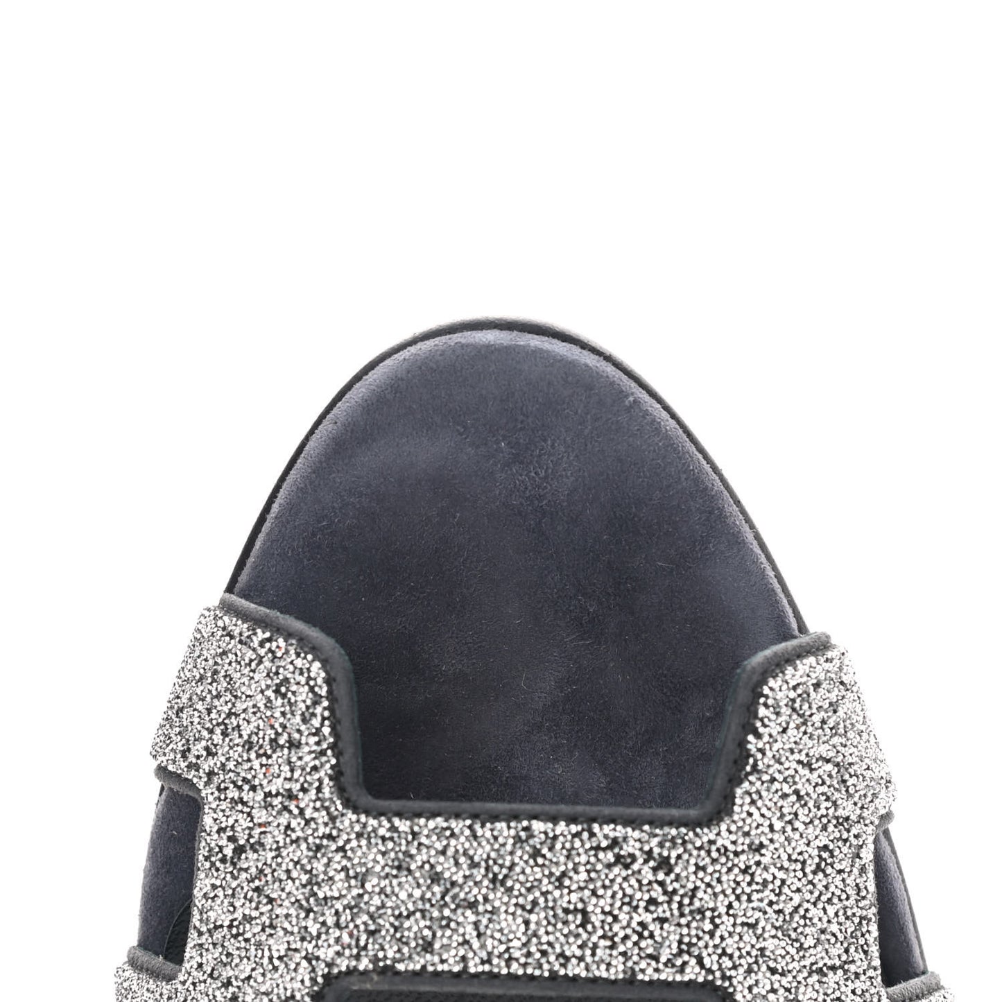 Suede Goatskin Crystal Premiere 105 Sandals 39 Black