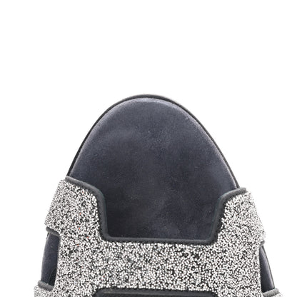 Hermes Suede Goatskin Crystal Premiere 105 Sandals 39 Black 10 of 12