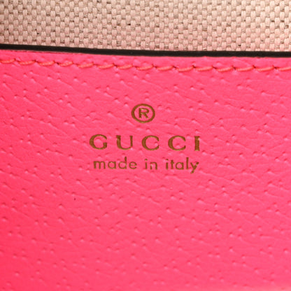 Gucci GG Supreme Monogram Textured Dollar Calfskin Web Ophidia Small Crossbody Bag Beige Ebony Fuchsia 6 of 10