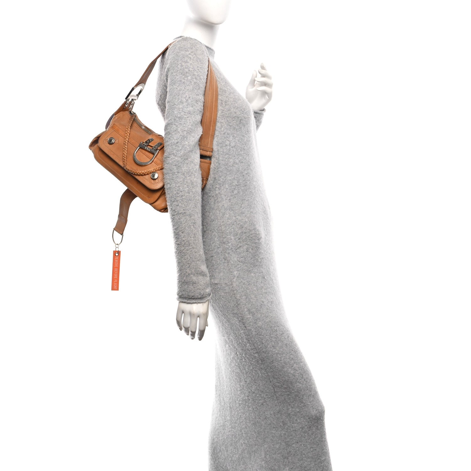 Christian Dior Calfskin Flight East West Bag Camel 2 of 11