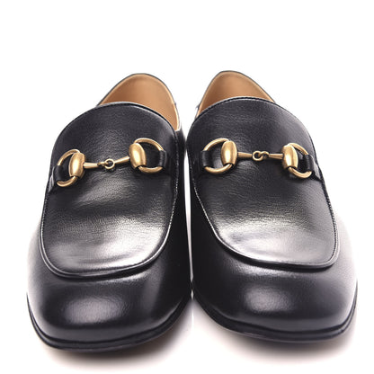 Gucci Goatskin Womens Horsebit Mid-Heel Loafers 36 Black 5 of 11